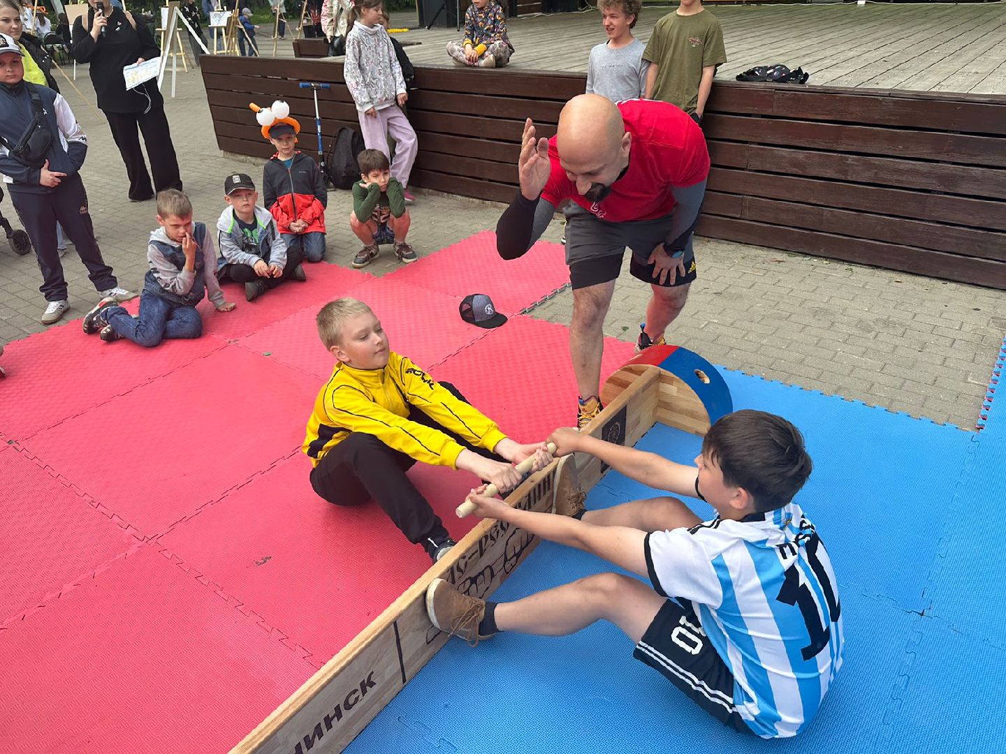 Мас-рестлинг, Наро-Фоминск, монтессори-пикник, соревнования