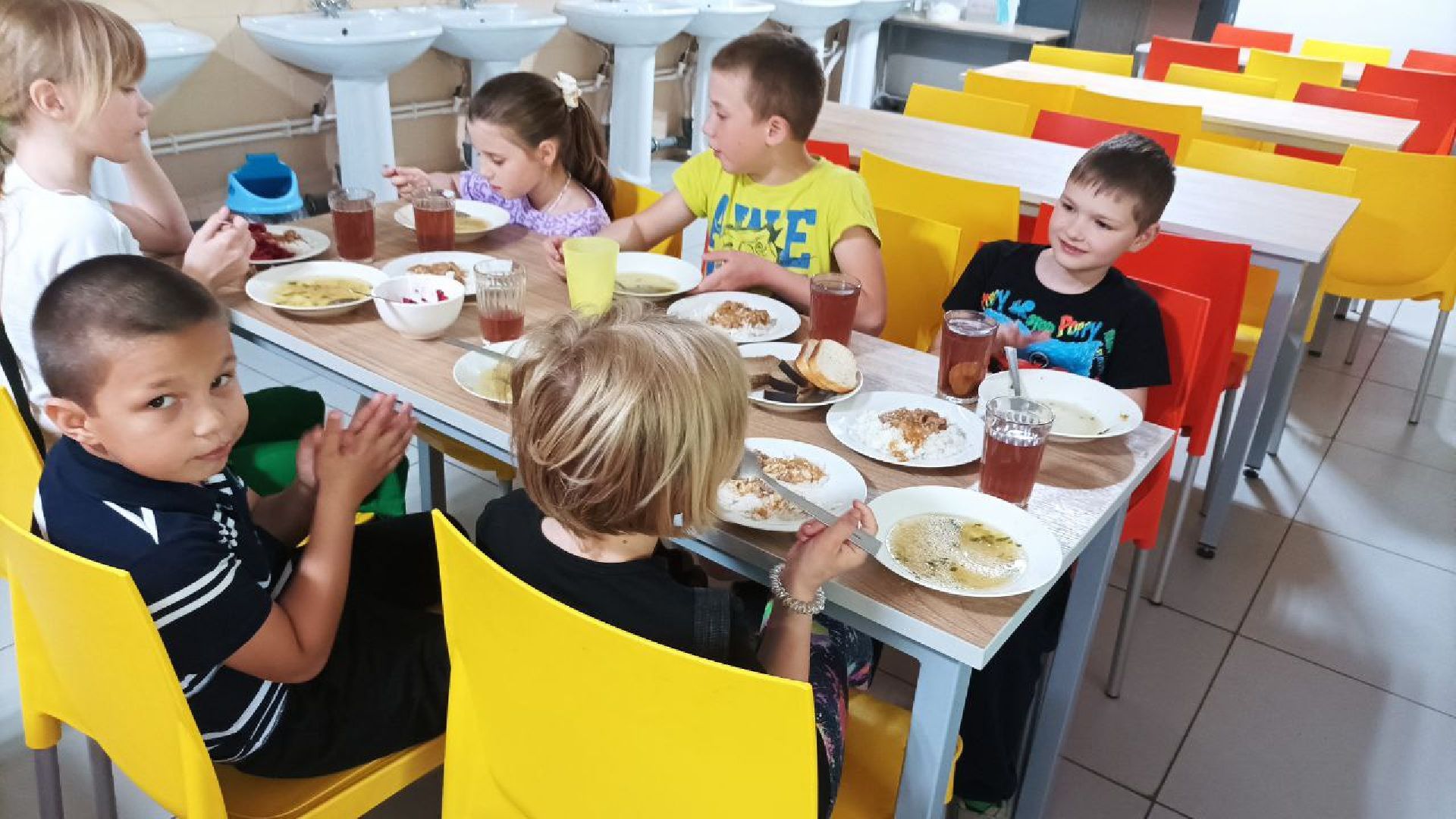 Чехов, школа, питание, лагерь, дети