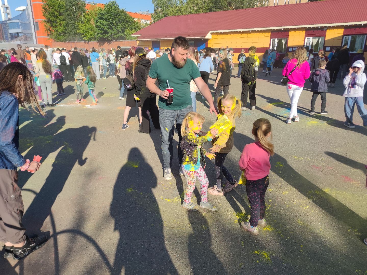 Фестиваль красок, парк, Дубна