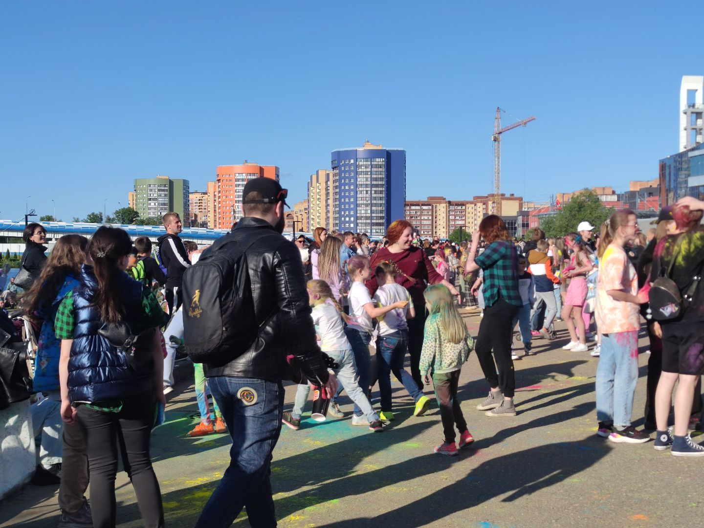 Фестиваль красок, парк, Дубна