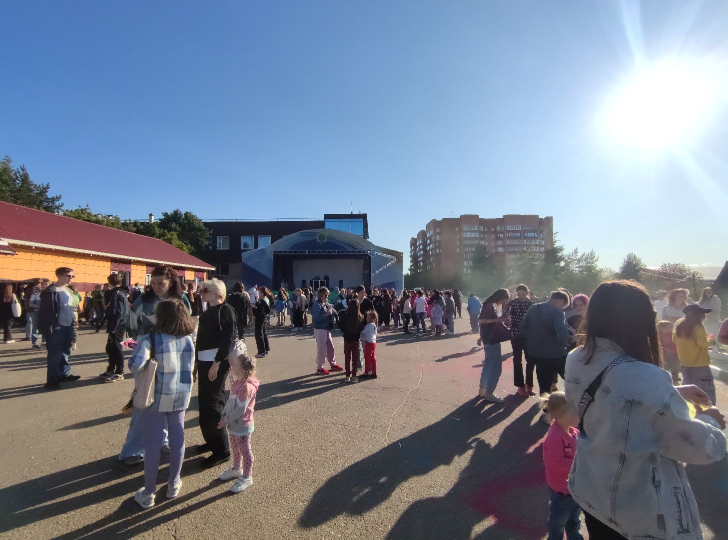 Фестиваль красок, парк, Дубна