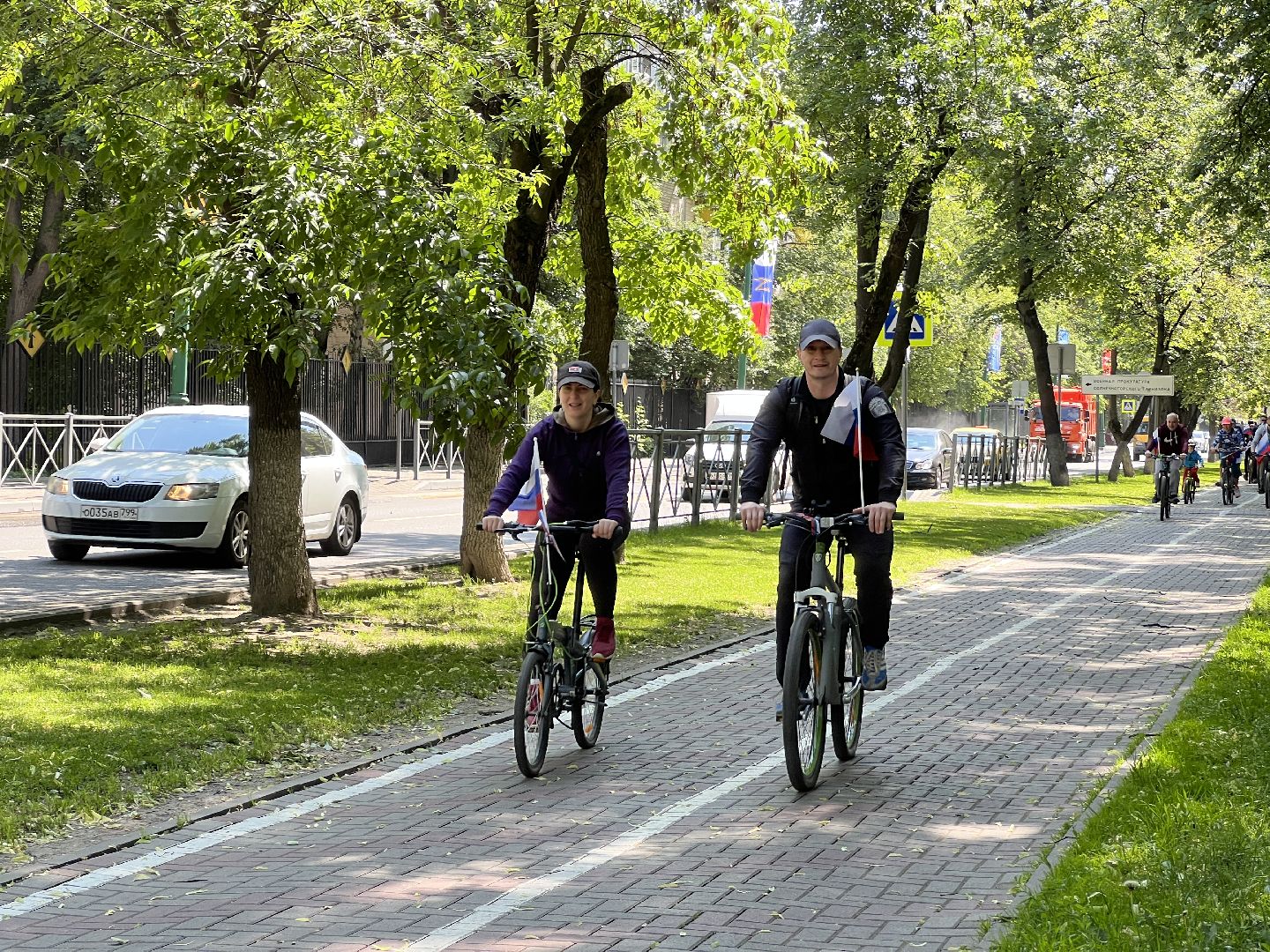 Химки, спорт, велопробег, День России