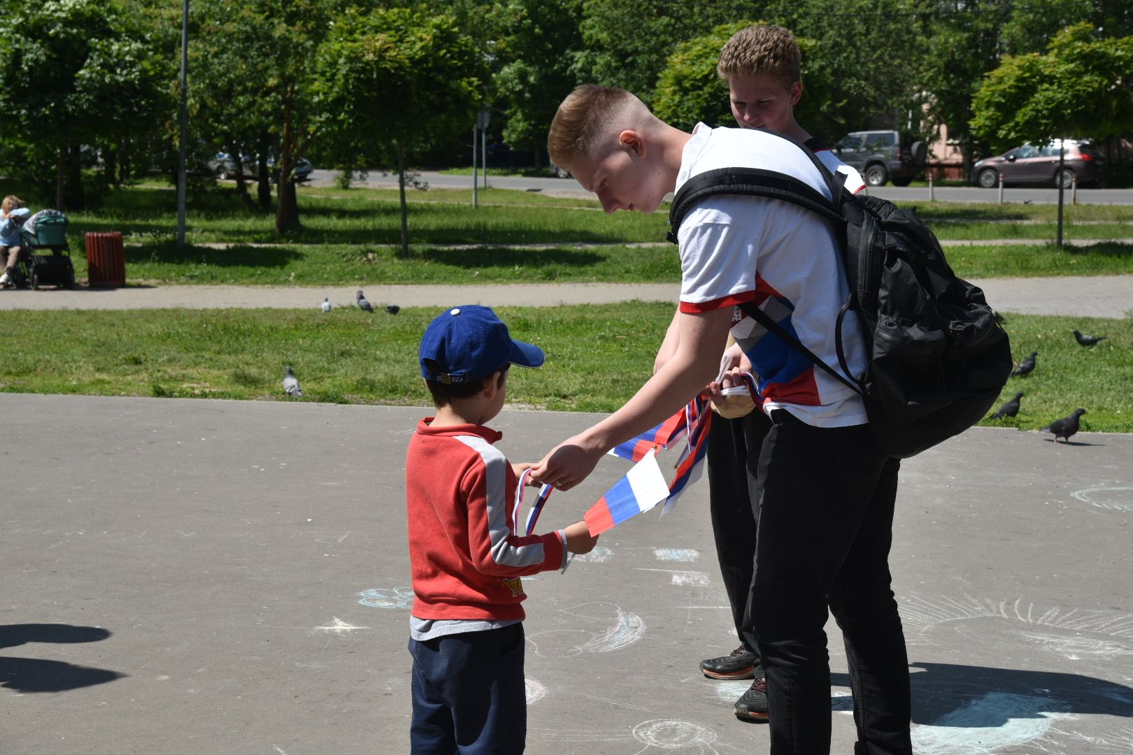 Химки, праздник, флаг, волонтеры