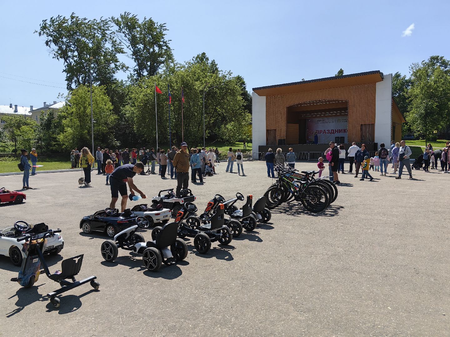 День России, парк, концерт, сцена