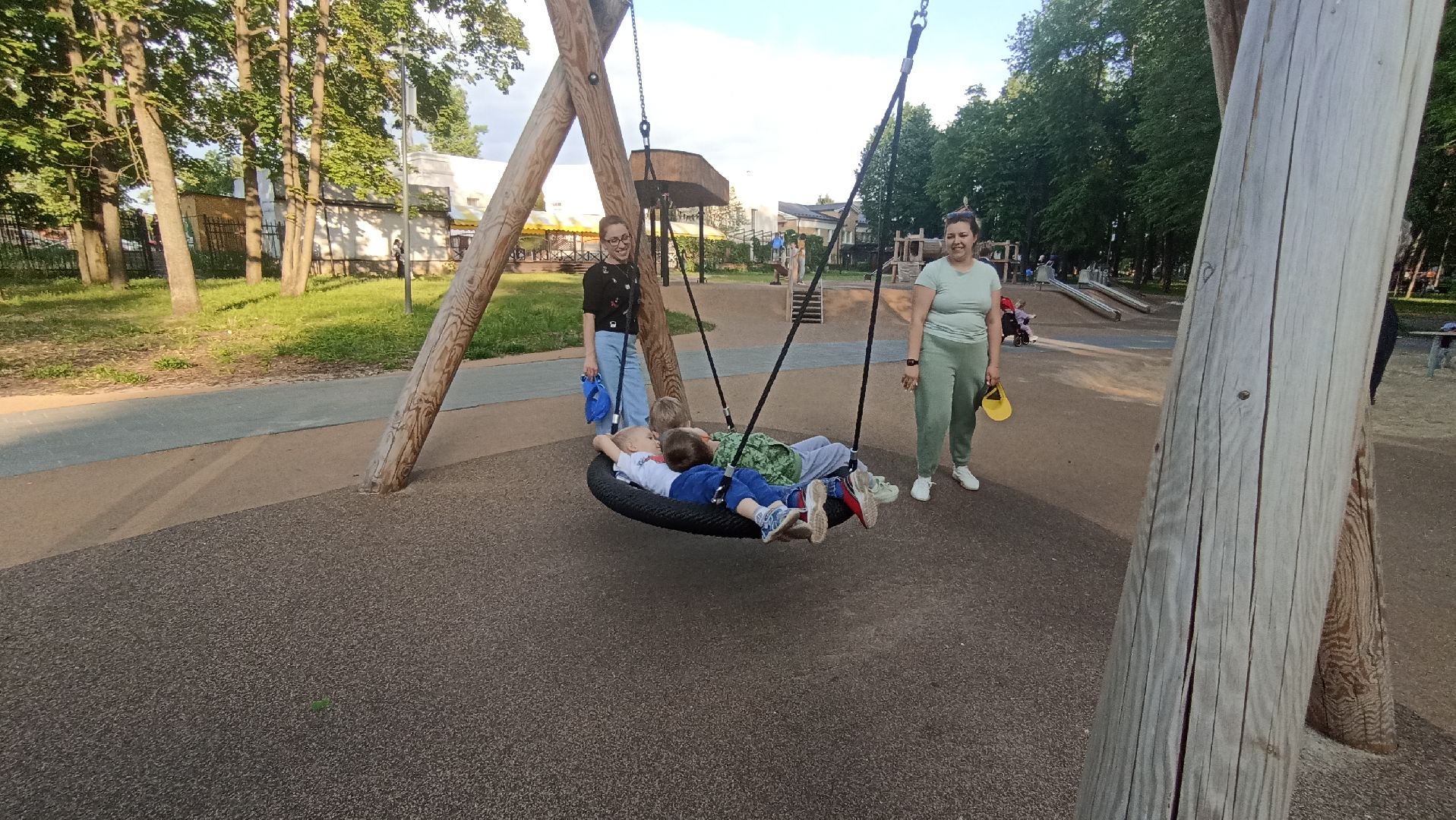 Серпухов, Подмосковье, парк, дети, полоса препятствий