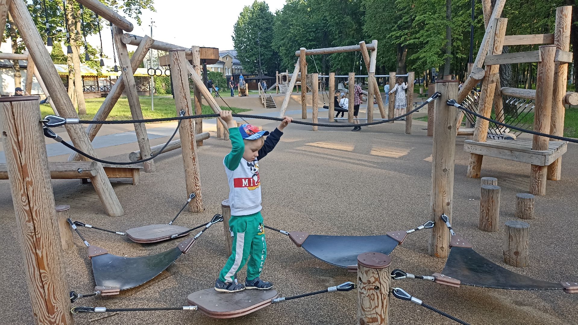 Серпухов, Подмосковье, парк, дети, полоса препятствий