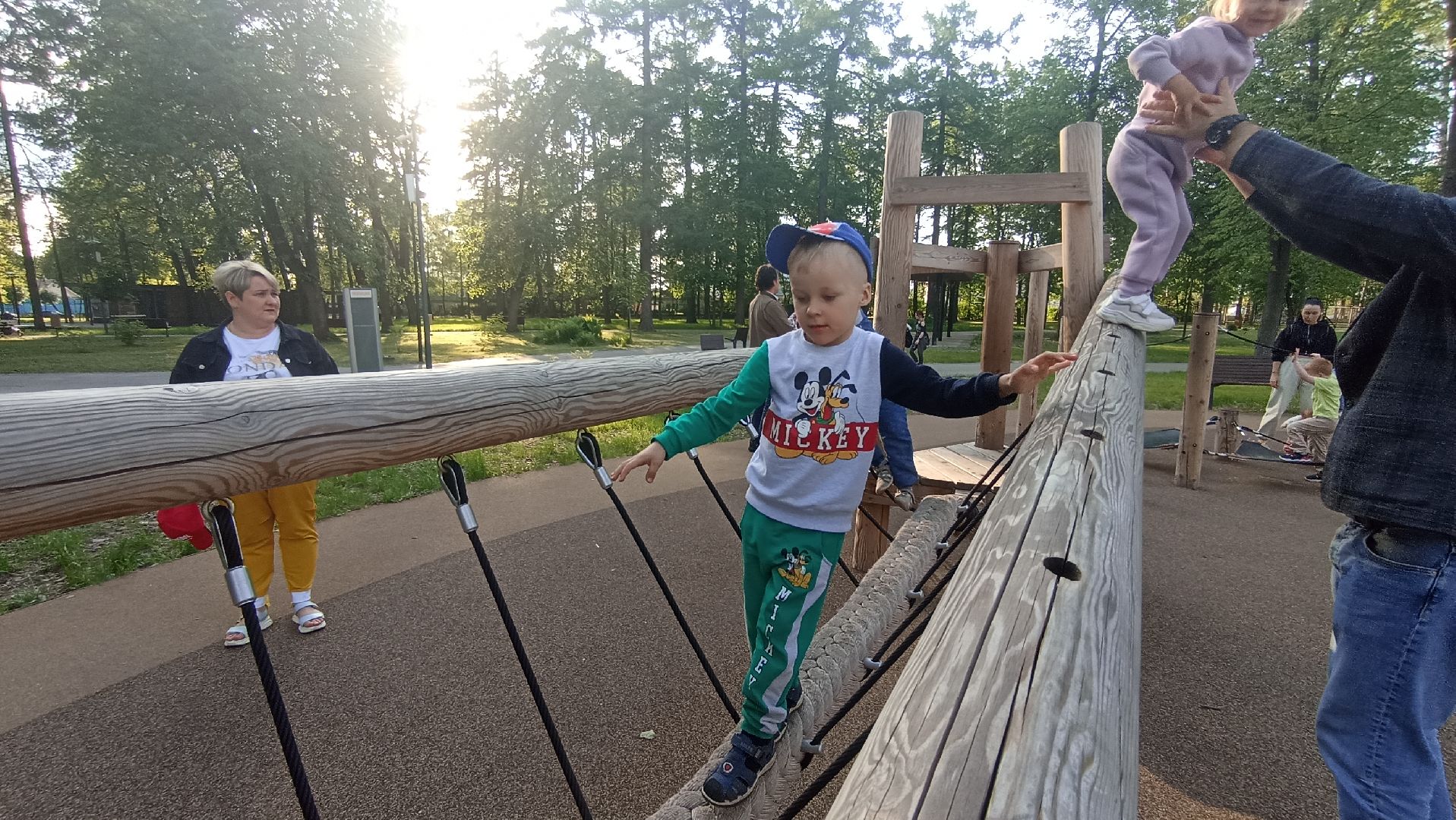 Серпухов, Подмосковье, парк, дети, полоса препятствий