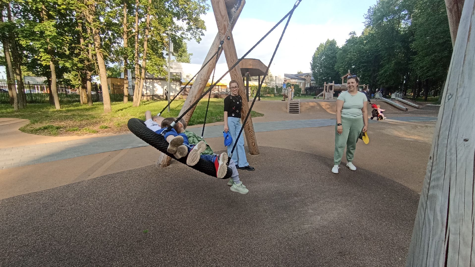 Серпухов, Подмосковье, парк, дети, полоса препятствий