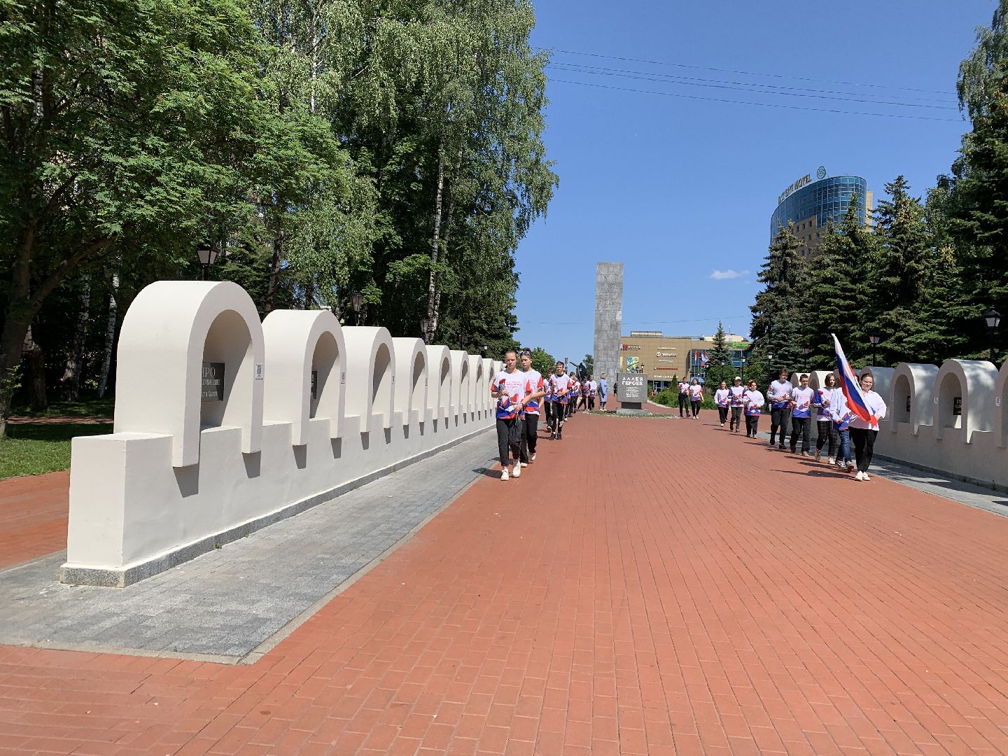 Балашиха, Подмосковье, акции, День России, флаг, триколор