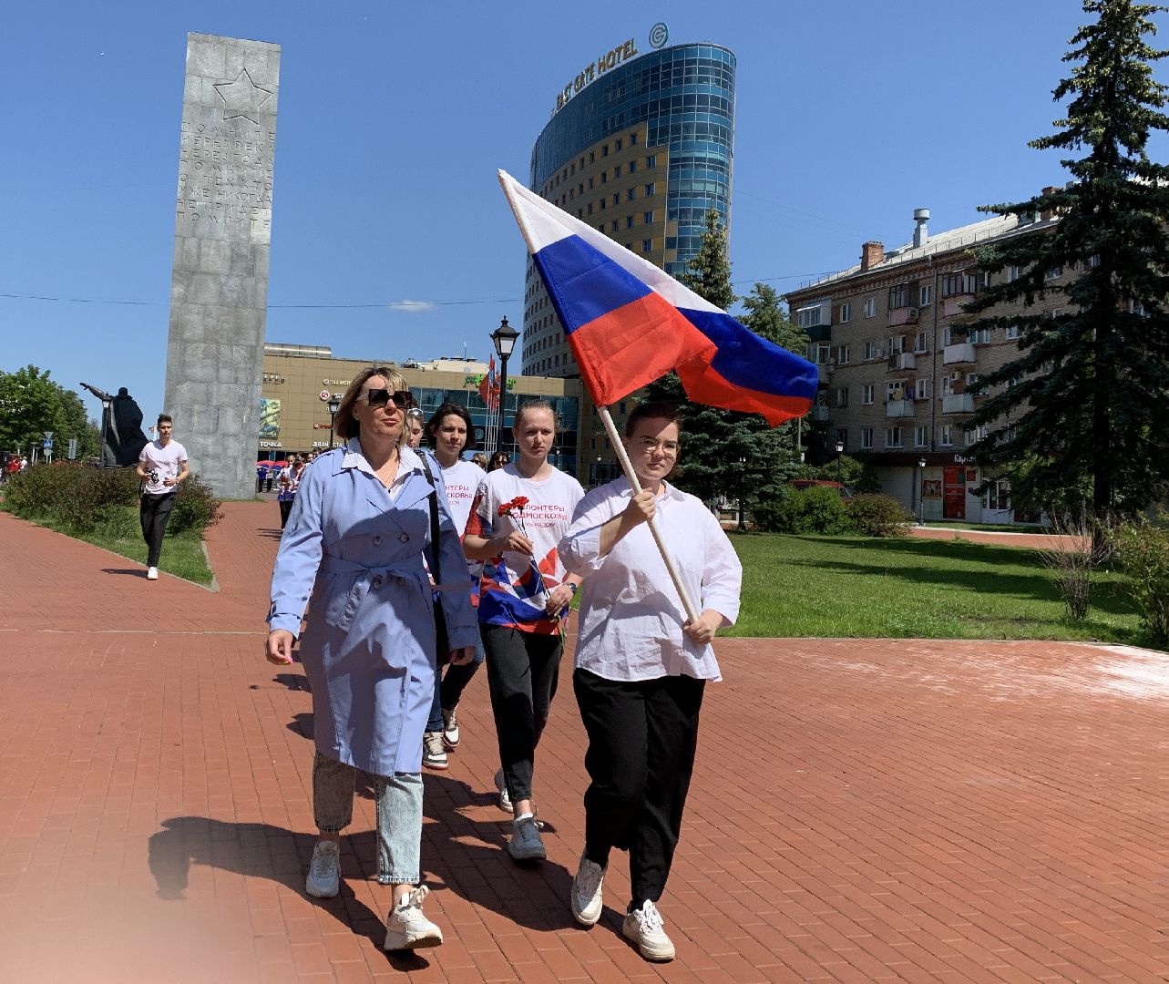 Балашиха, Подмосковье, акции, День России, флаг, триколор