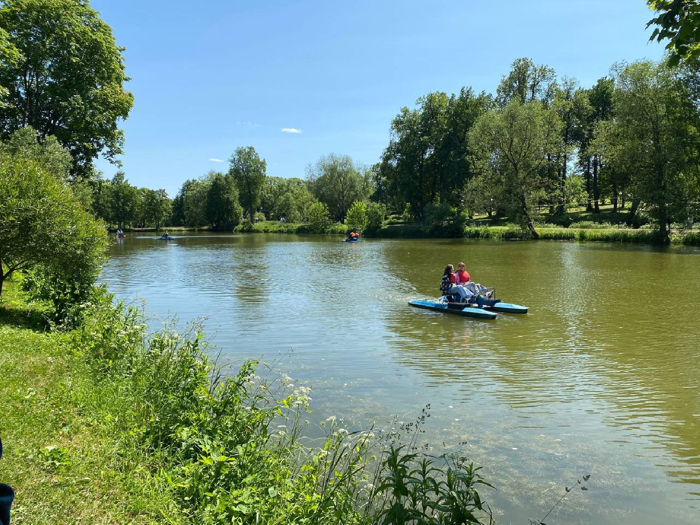 Чехов, День России, праздник, парк, катание, катамаран