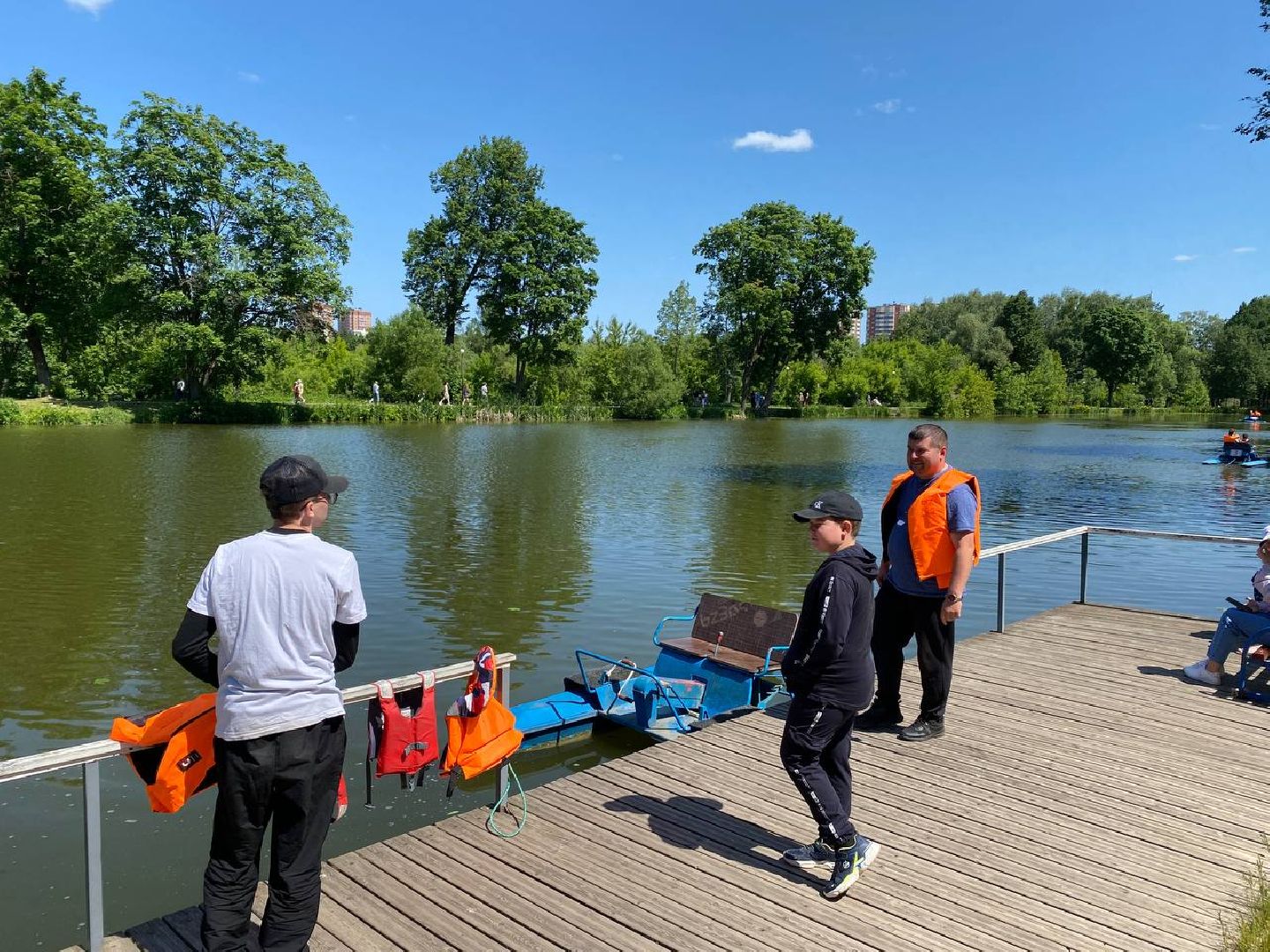 Чехов, День России, праздник, парк, катание, катамаран