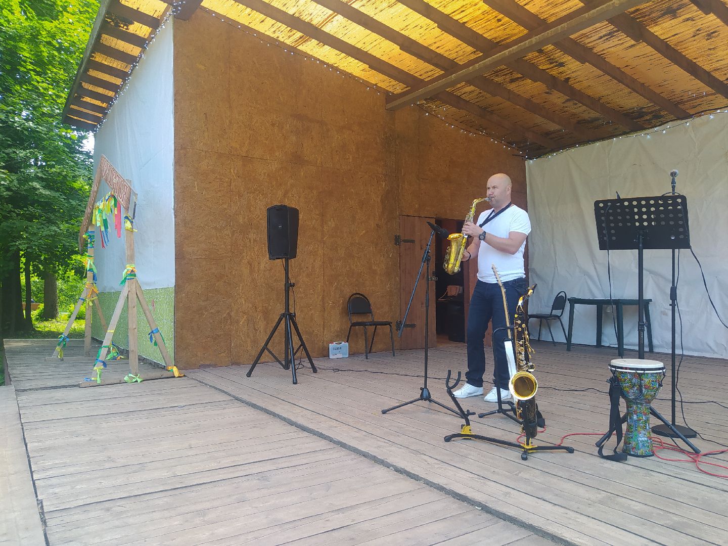 Истры, день России, парк, музыка