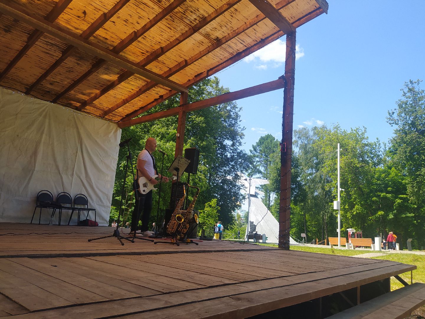 Истры, день России, парк, музыка