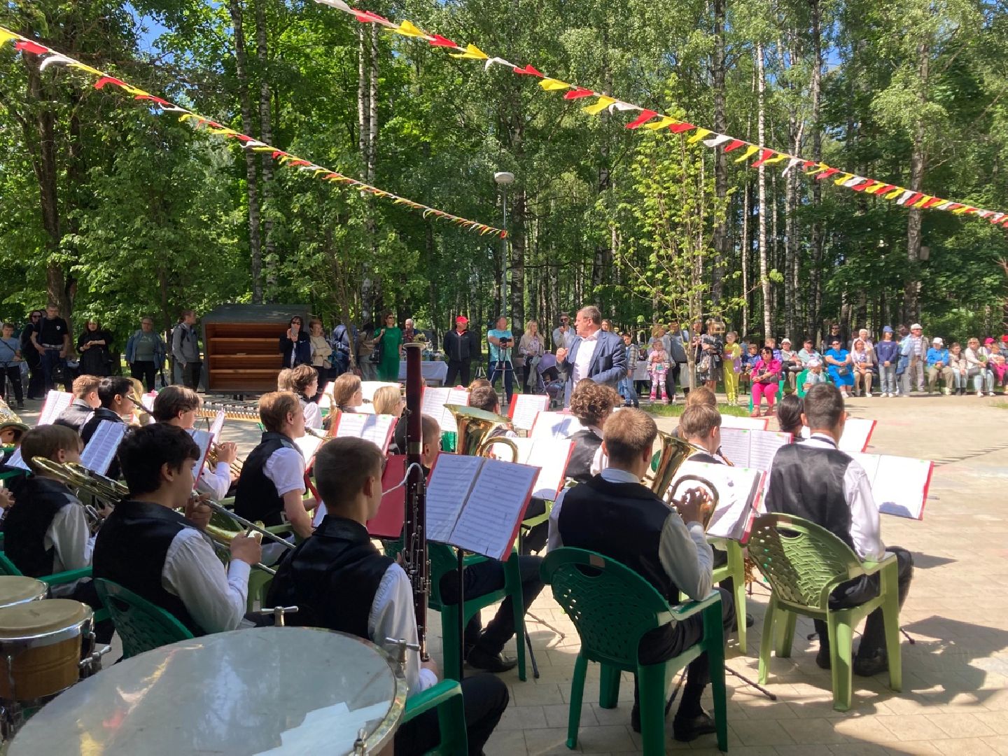 Солнечногоск, духовой оркестр, День России, музыка, школа искусств