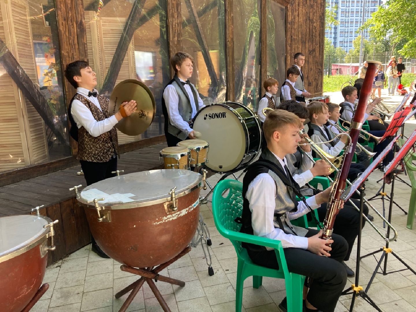Солнечногоск, духовой оркестр, День России, музыка, школа искусств