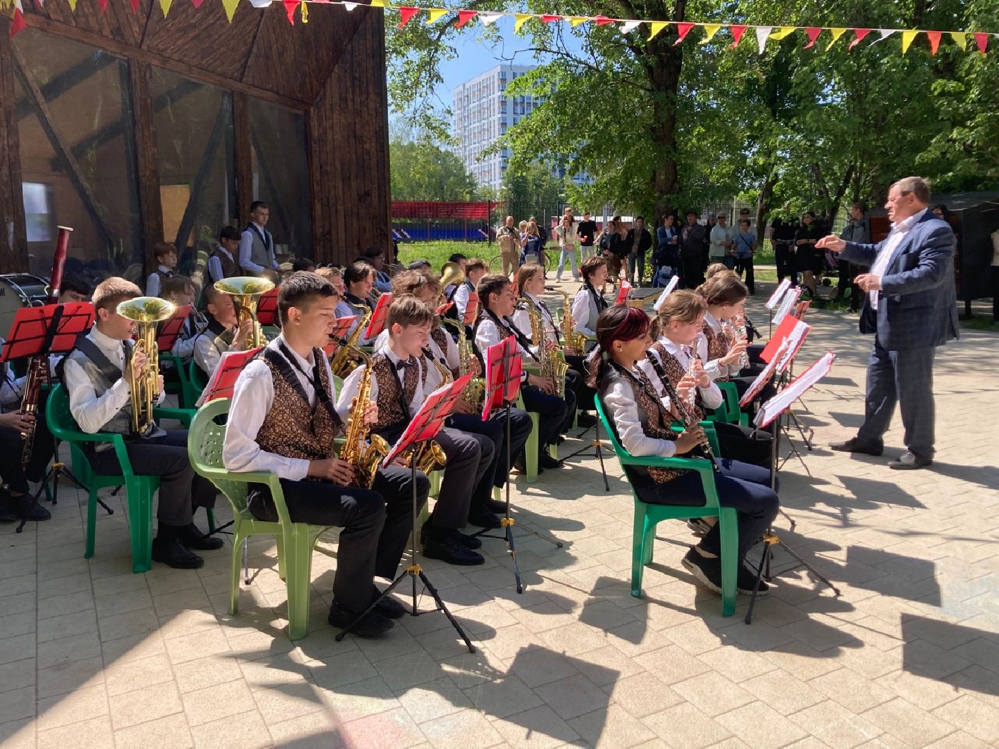 Солнечногоск, духовой оркестр, День России, музыка, школа искусств