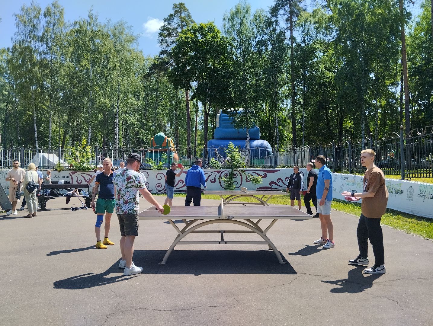 Настольный теннис, турнир, Центральный парк, Ногинск, Богородский городской округ