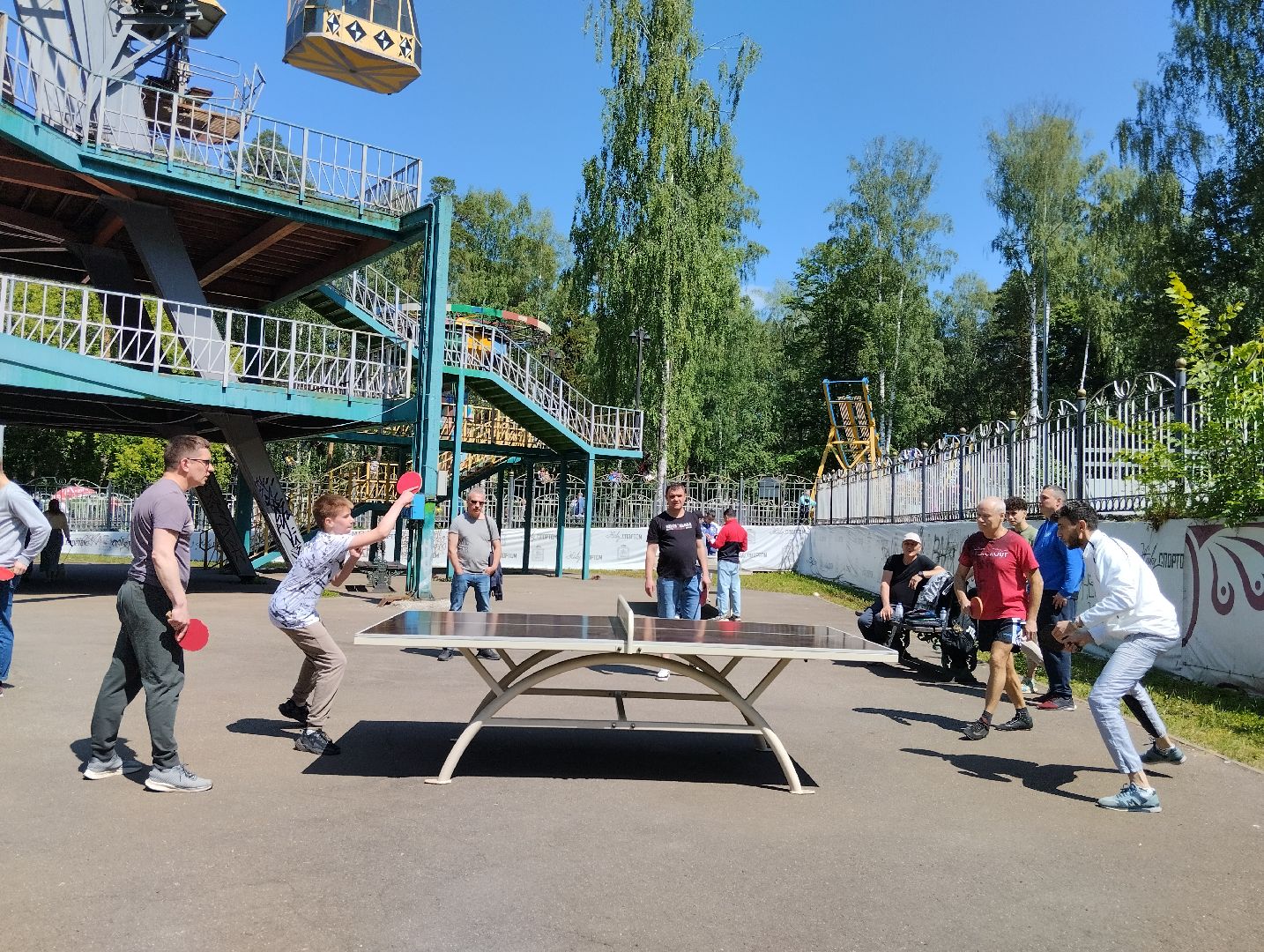 Настольный теннис, турнир, Центральный парк, Ногинск, Богородский городской округ