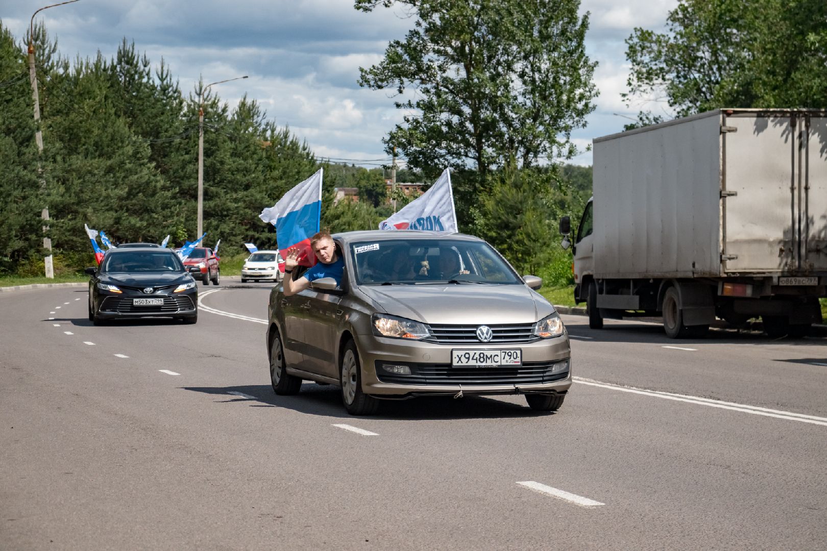 Автопробег, День России, волонтеры, акция, Щёлково