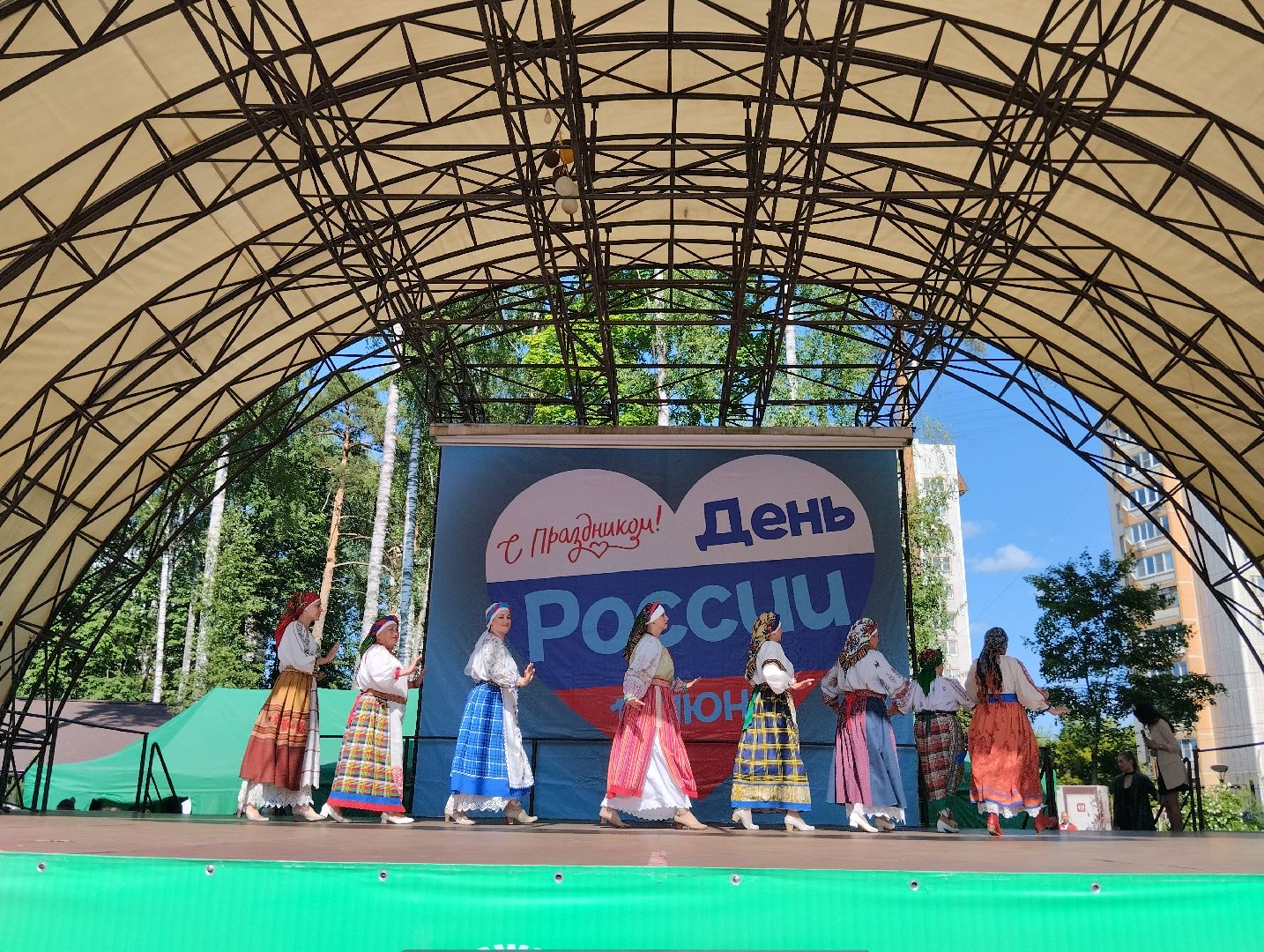 Народный костюм, дефиле, Центральный парк, Ногинск, Богородский городской округ