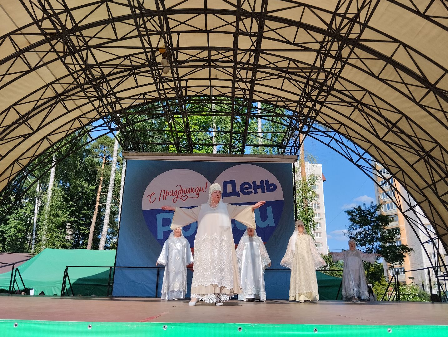 Народный костюм, дефиле, Центральный парк, Ногинск, Богородский городской округ