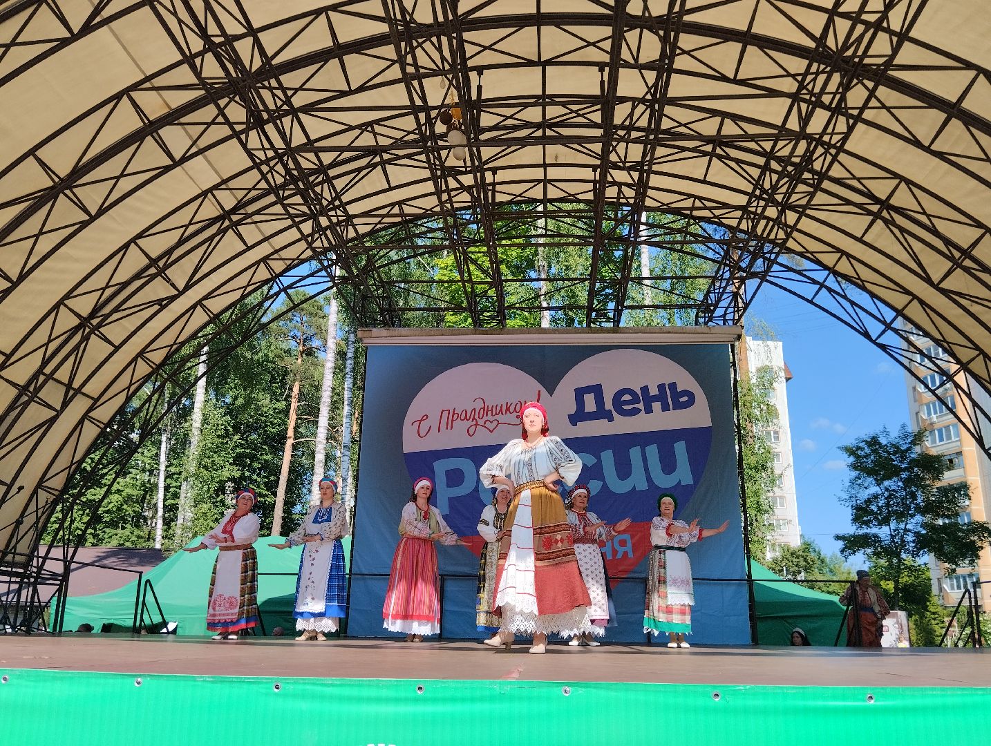 Народный костюм, дефиле, Центральный парк, Ногинск, Богородский городской округ