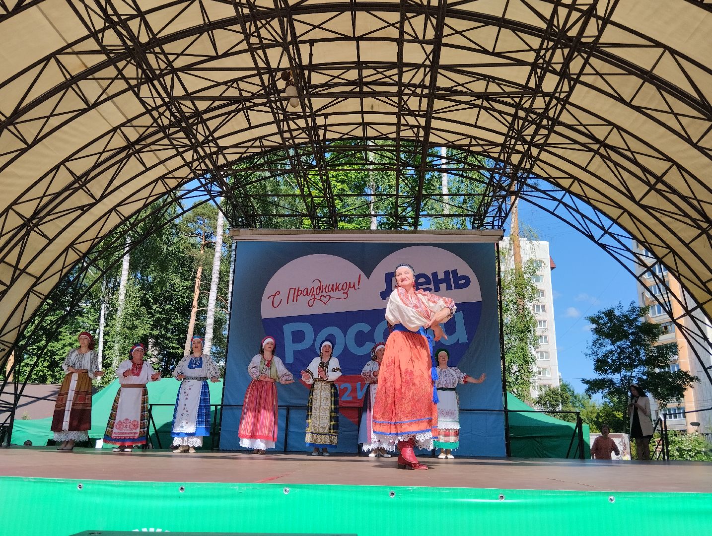 Народный костюм, дефиле, Центральный парк, Ногинск, Богородский городской округ