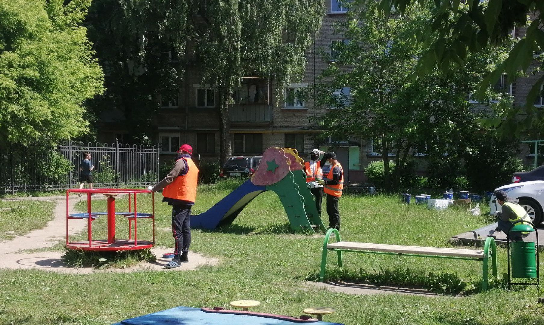 День России, благоустройство, дворы, бордюры, Серпухов,