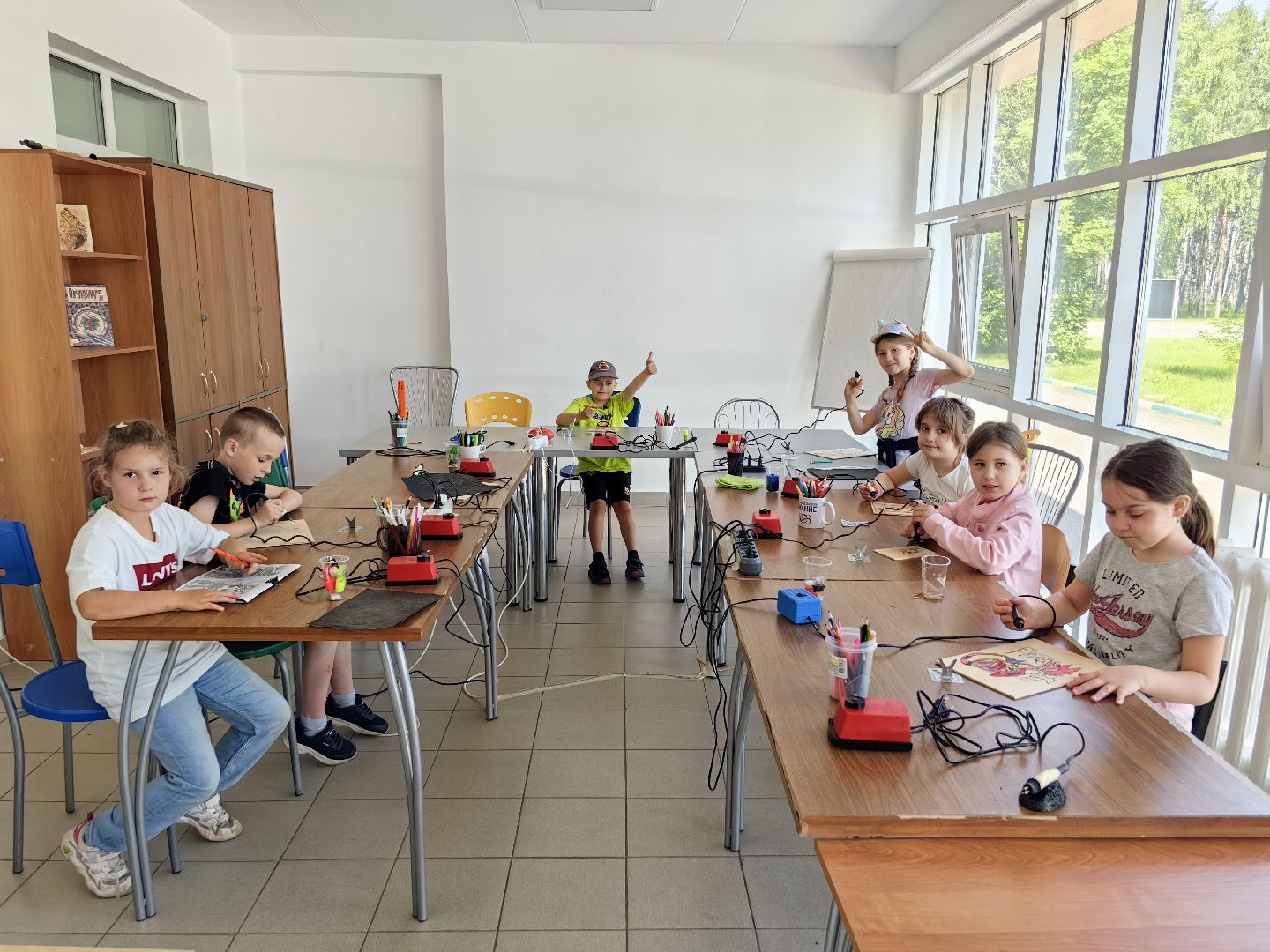 Выжигание, творчество, детский лагерь, аниме