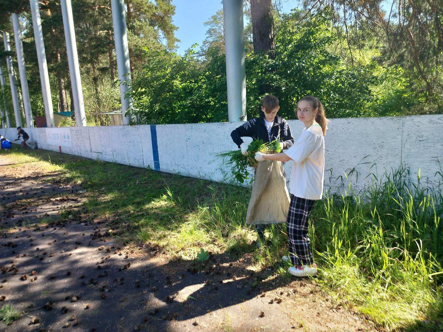 стадион, трудовые бригады, Протва, Протвино, спорт, подростки