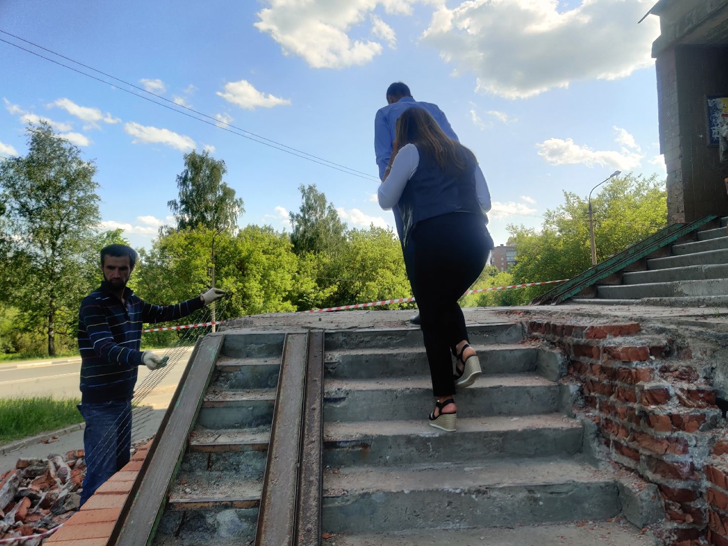 Красноармейск, Пушкинский, обращения граждан, ремонт лестницы