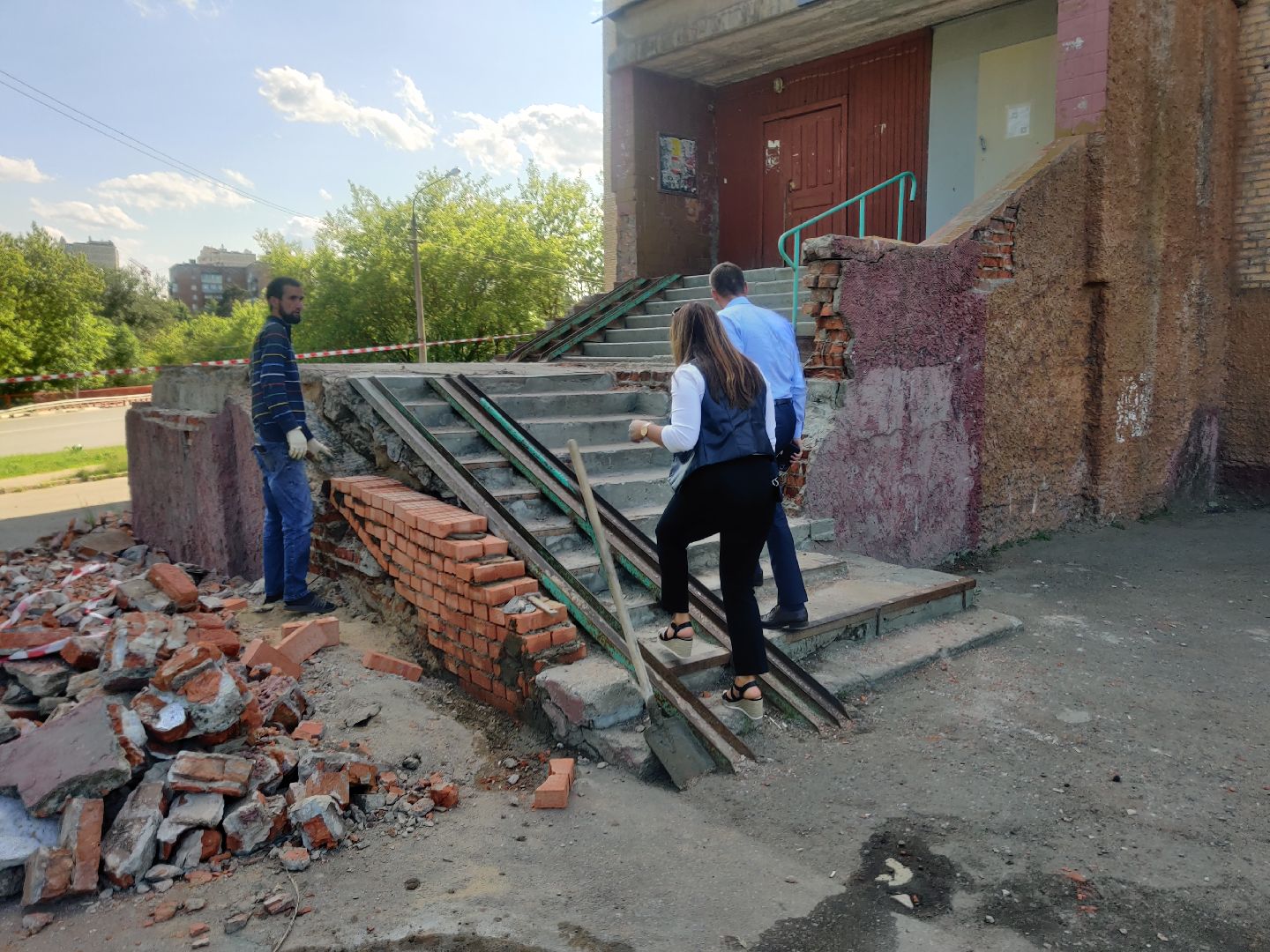 Красноармейск, Пушкинский, обращения граждан, ремонт лестницы