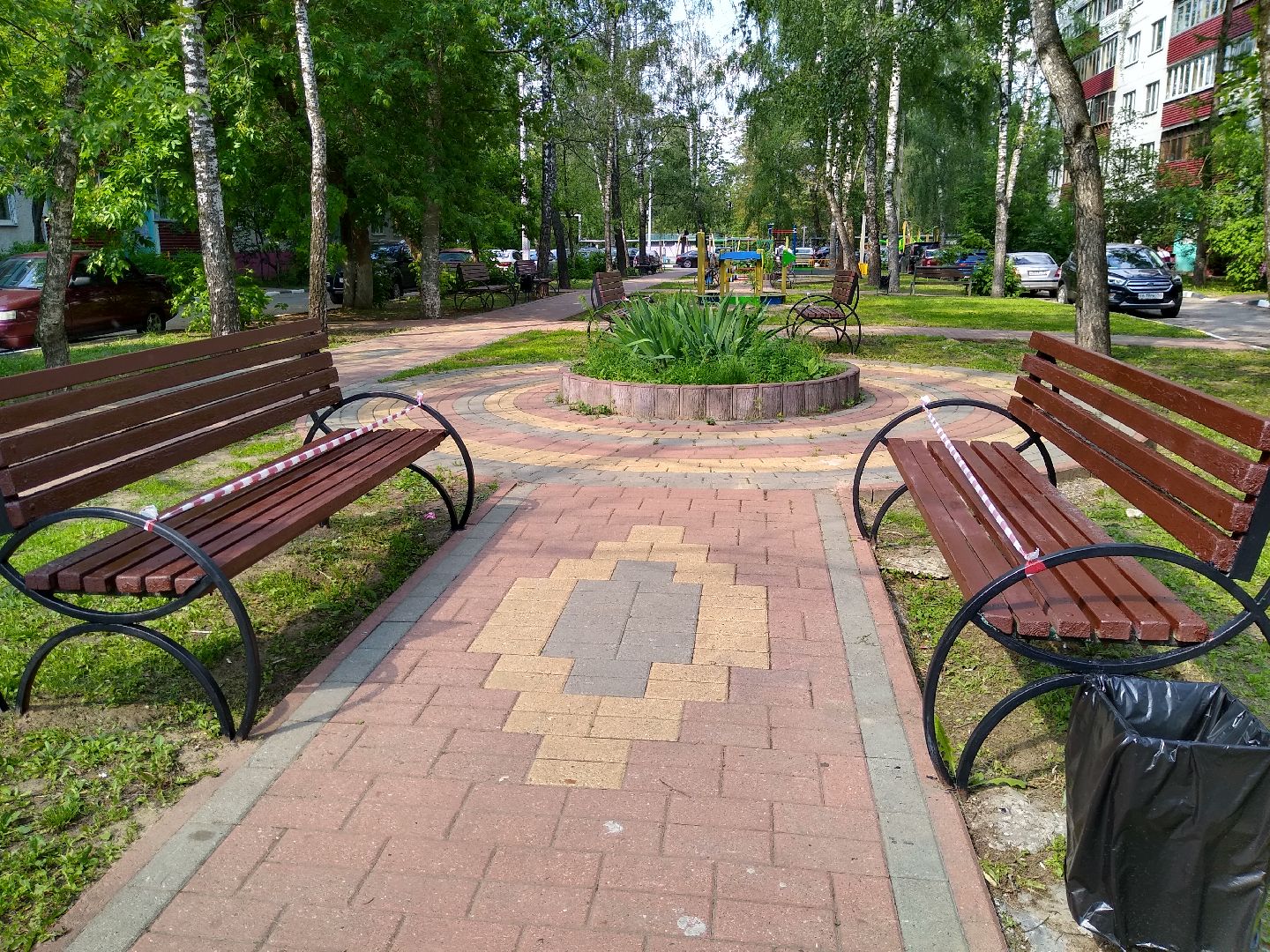 Раменское, благоустройство, скамейки