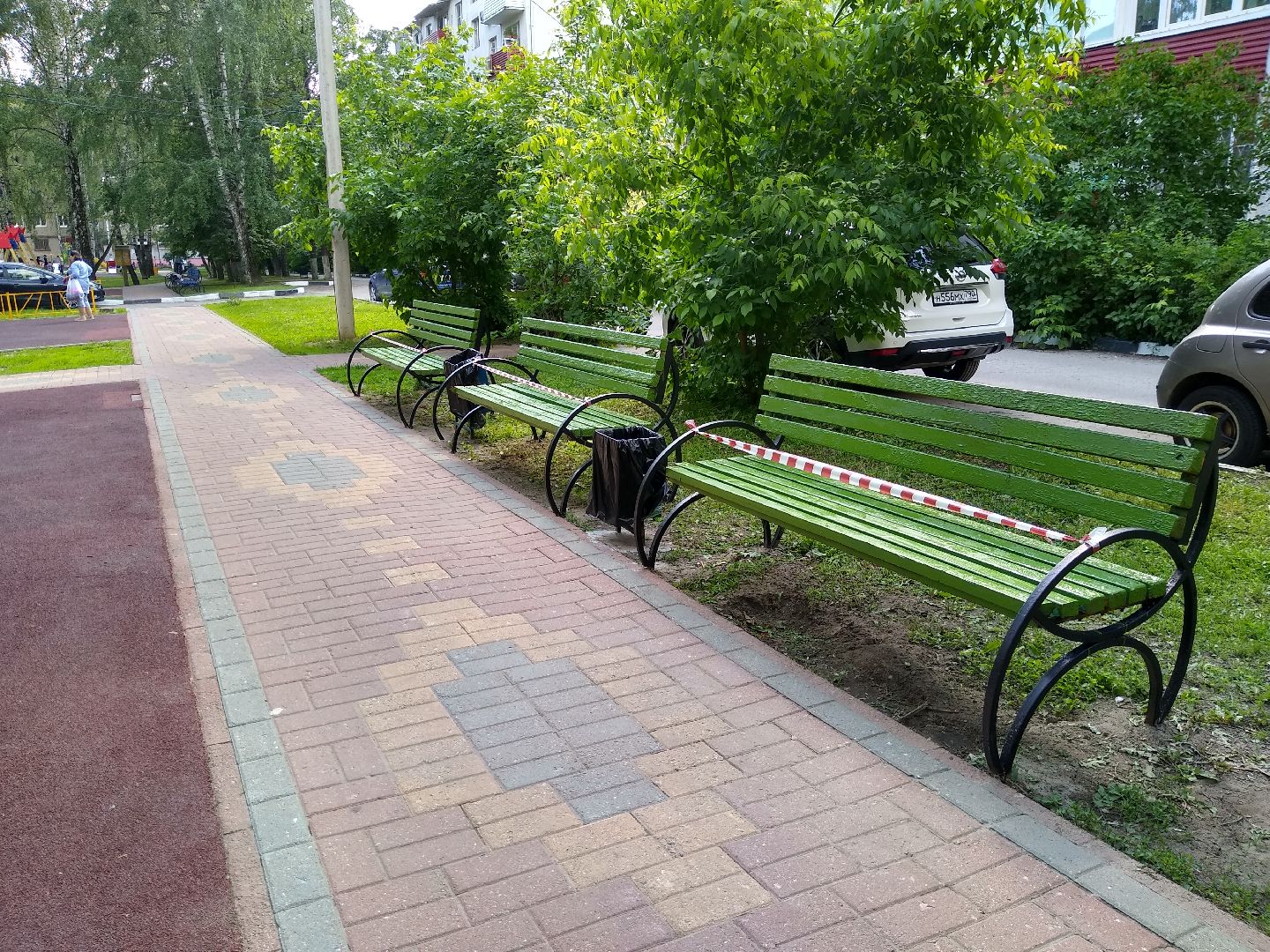 Раменское, благоустройство, скамейки