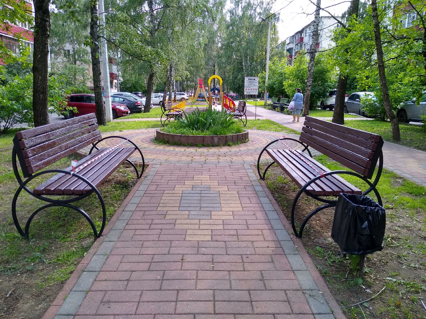 Раменское, благоустройство, скамейки