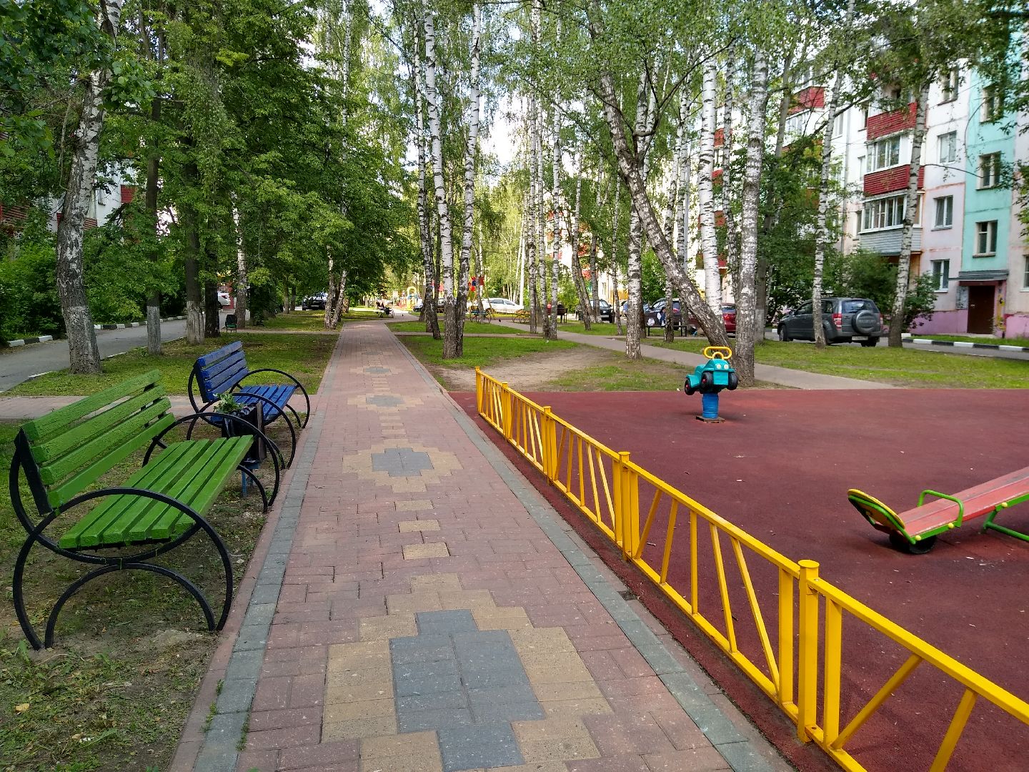 Раменское, благоустройство, скамейки