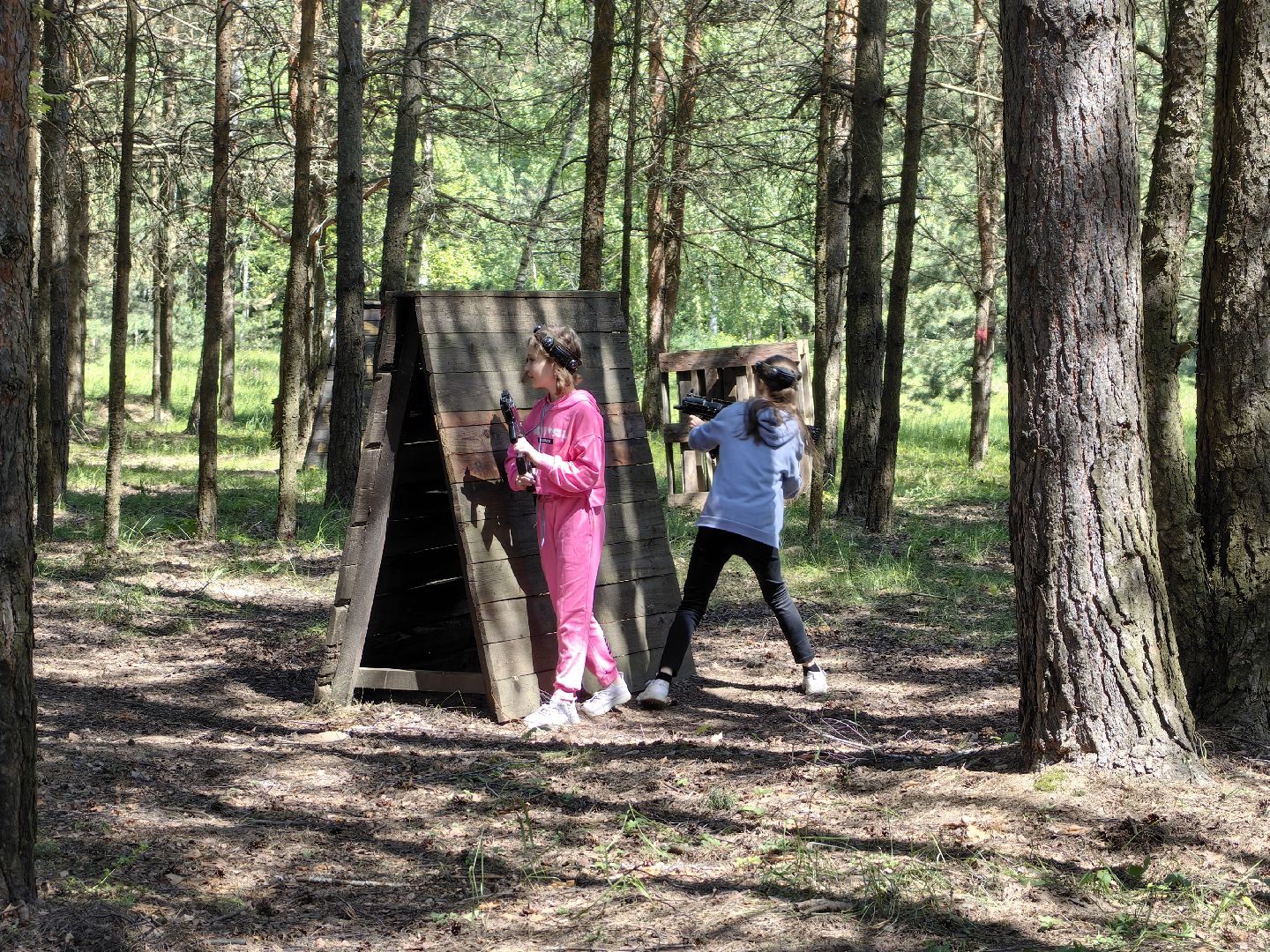 Лазертаг, игра, летний лагерь, команда