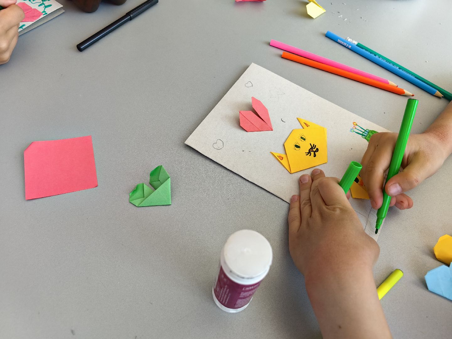 Оригами, бумага, поделки, летний лагерь