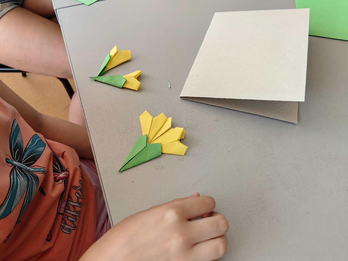 Оригами, бумага, поделки, летний лагерь