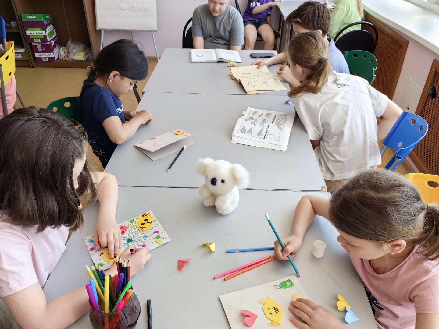 Оригами, бумага, поделки, летний лагерь