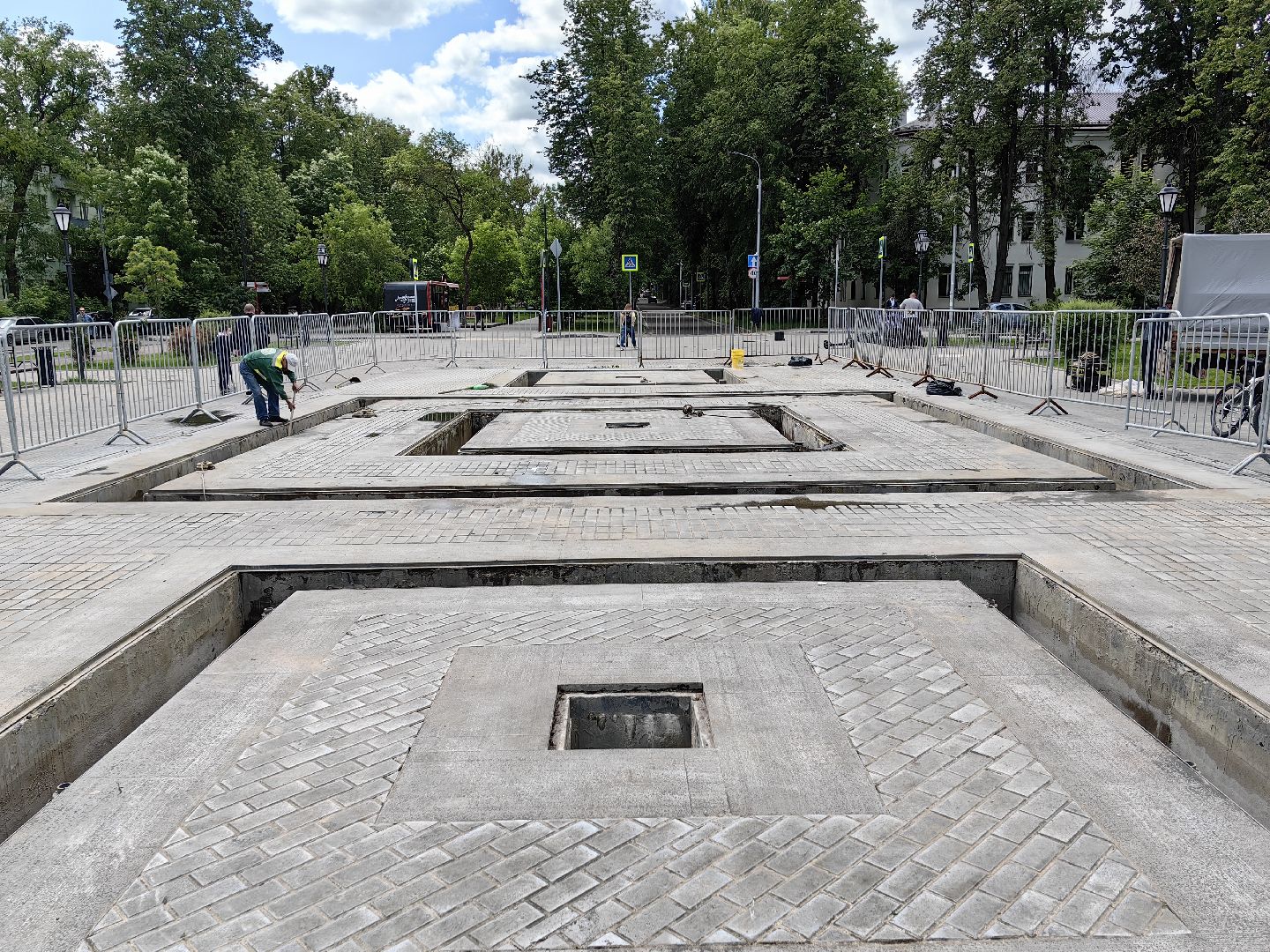 Фонтан, чаша, вода, благоустройство