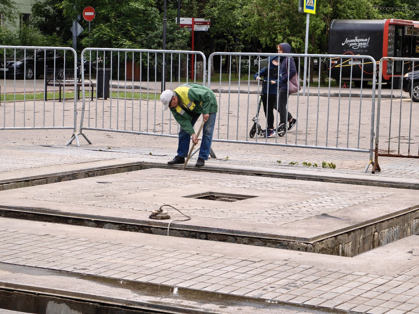 Фонтан, чаша, вода, благоустройство