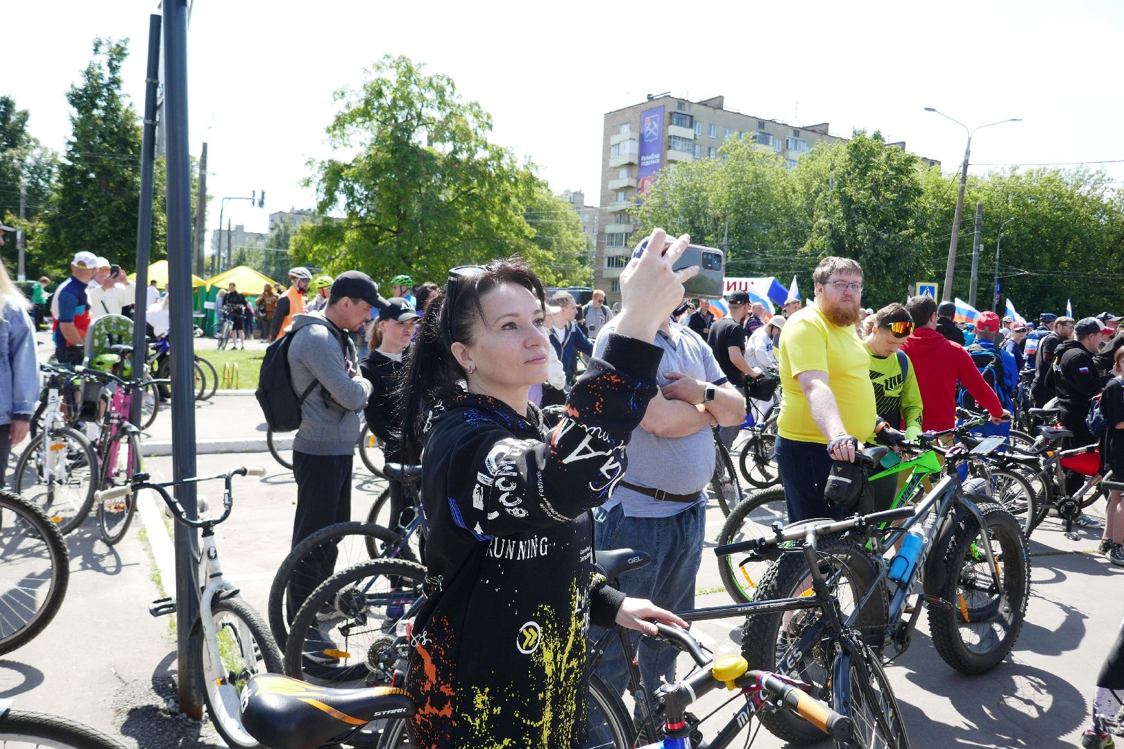 Подольск, Россия, день России, спорт, праздник, патриотизм, велопробег