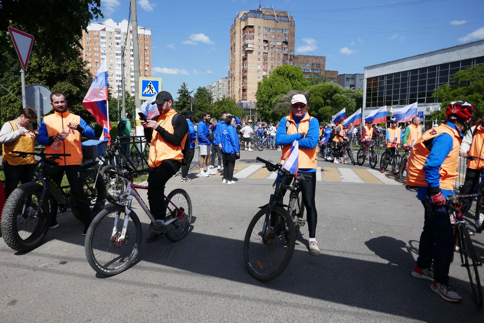 Подольск, Россия, день России, спорт, праздник, патриотизм, велопробег