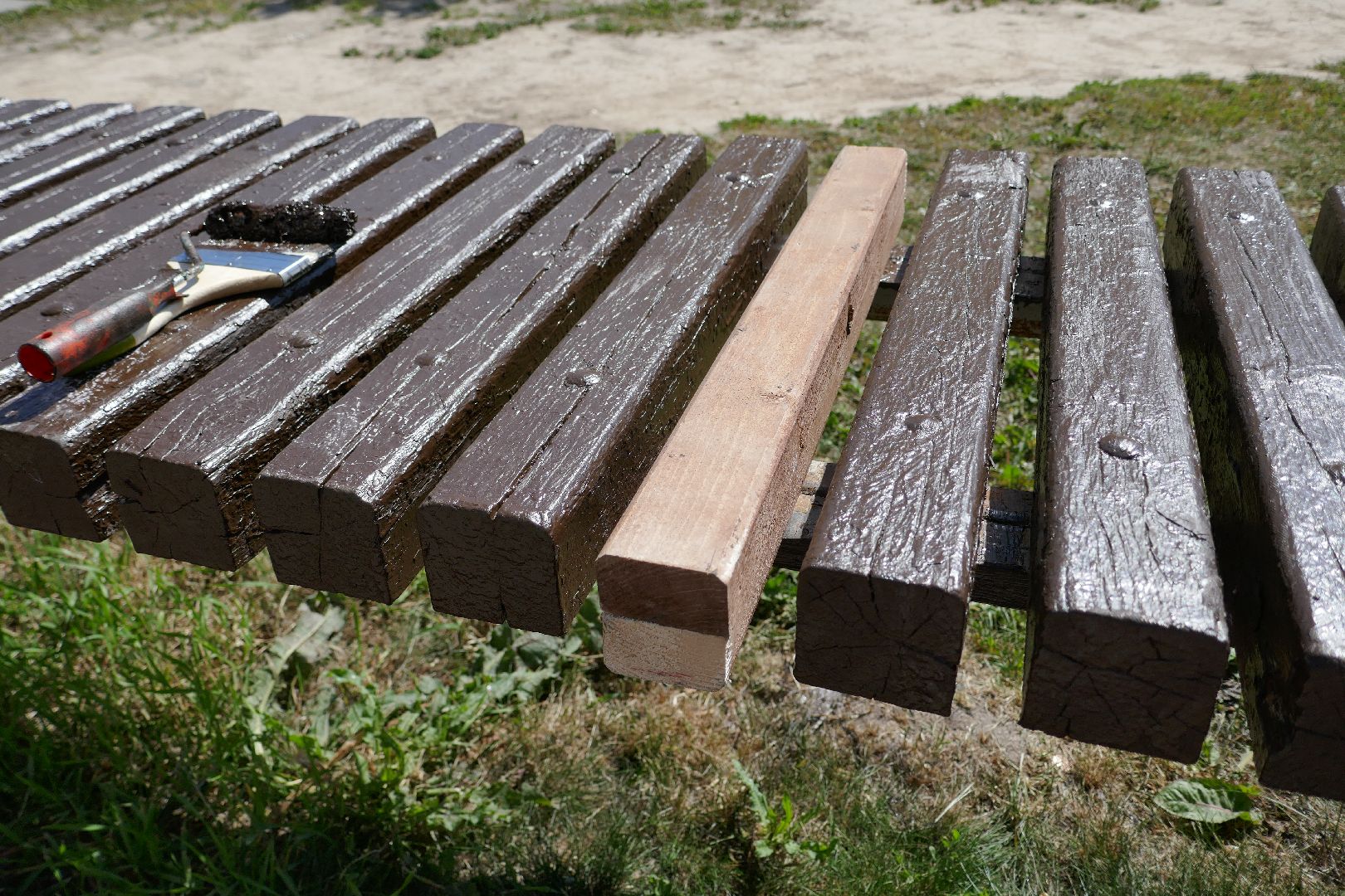 Подольск, благоустройство, коммунальщики, скамейки