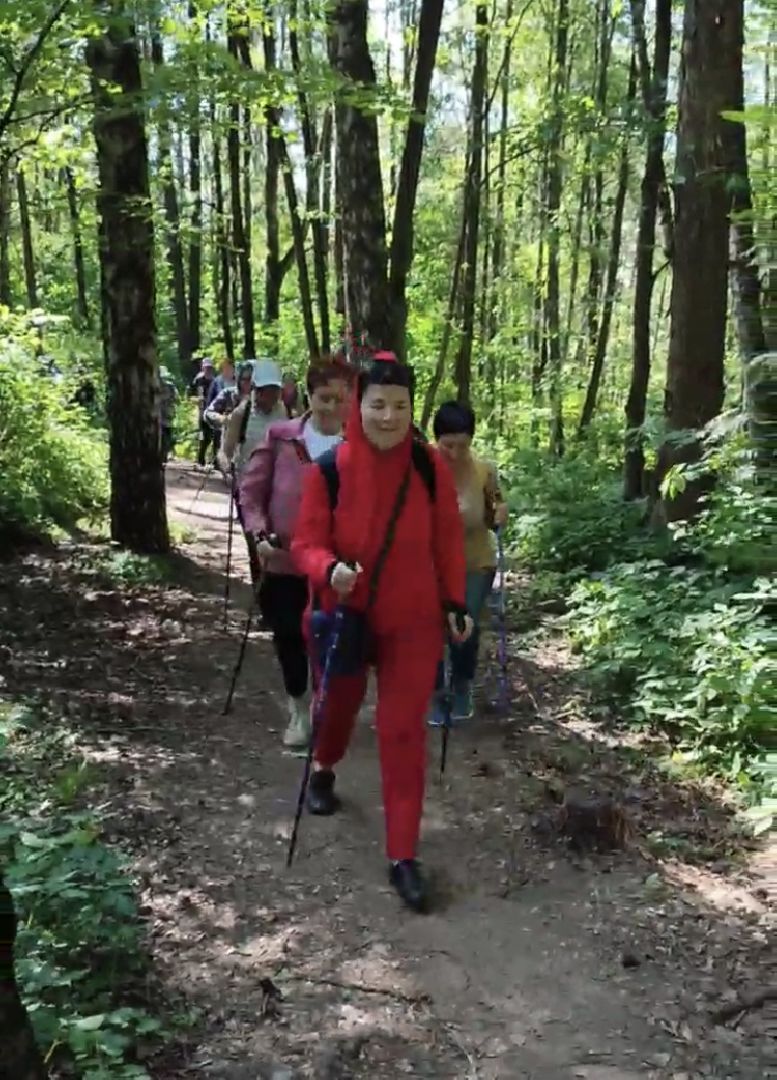 Активное долголетие, спорт, поход, лето в подмосковье,