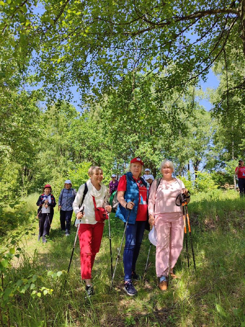 Активное долголетие, спорт, поход, лето в подмосковье,