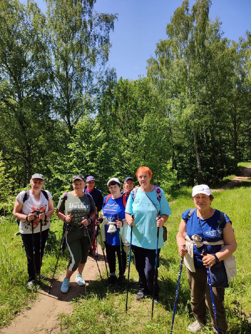 Активное долголетие, спорт, поход, лето в подмосковье,