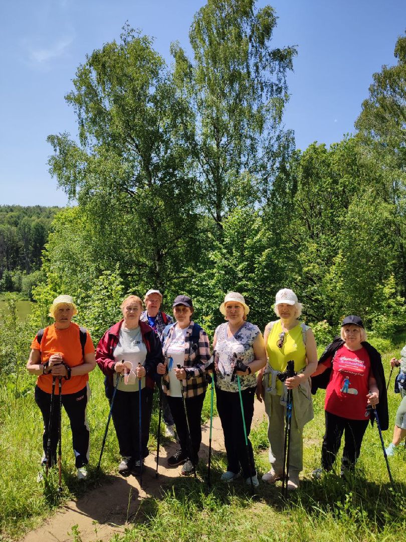 Активное долголетие, спорт, поход, лето в подмосковье,